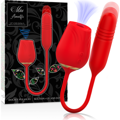 Air Stimulator MIA Amalfi Kettős Élvezet Szívás és Fel-le mozgatás