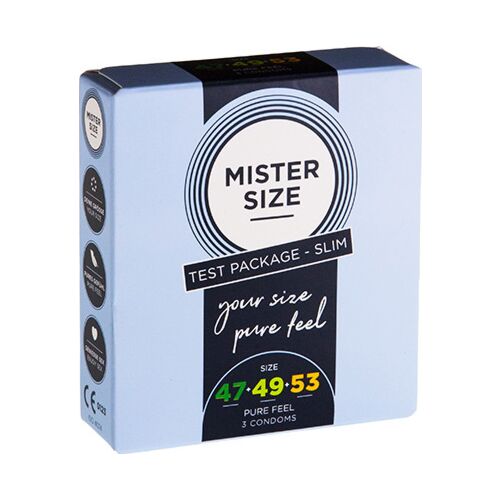 Mister Size 3 csomag - Kényelmes óvszerek