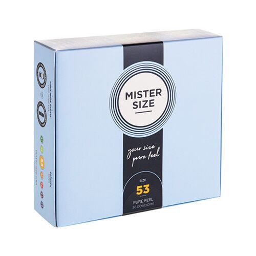 Kondom MISTER SIZE 53 MM - Fokozott érzéki tapasztalat