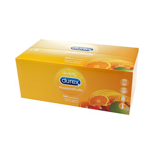Óvszerek DUREX Pleasure Fruits 144 db gyümölcs ízekkel