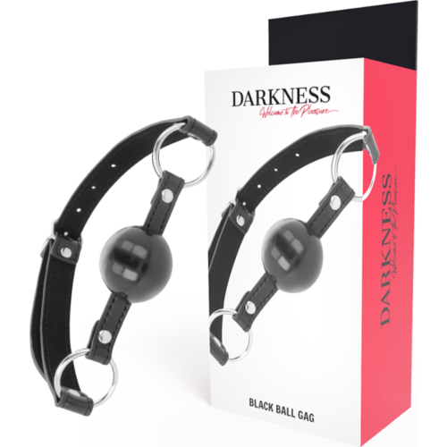 Bondage gag DARKNESS - Black Ball Gag