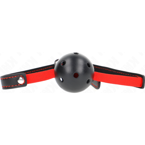 Hollow Hard Mouth gag KINK 4.5 CM | Szilikon és bőr