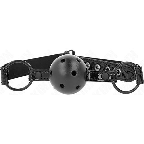 Gag KINK COLLAR & GAG Diamond Pattern Ball 4.5 cm