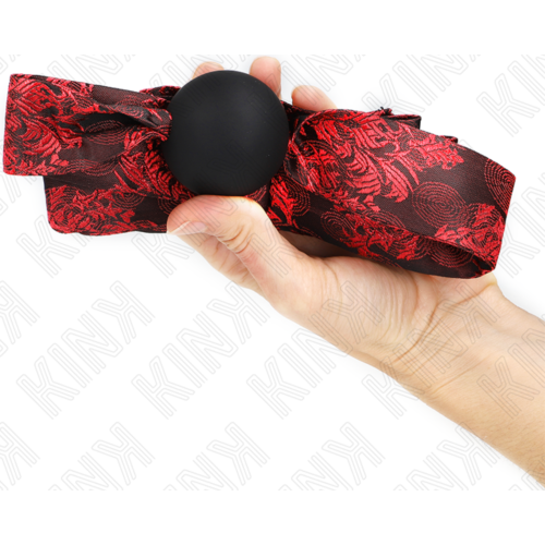 Gag KINK COLLAR & GAG SCANDAL SILICONE BALL 4.5 CM