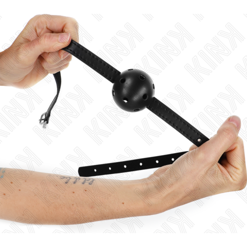 Gag KINK COLLAR & GAG Simplicity Black légáteresztő