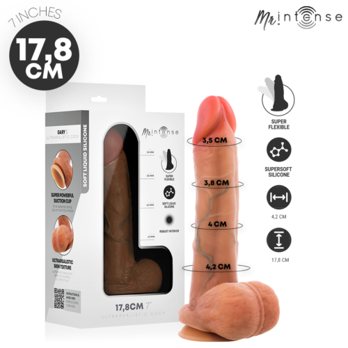 Dildo MR. INTENSE Gary S 17.8 cm és 4.2 cm átmérő