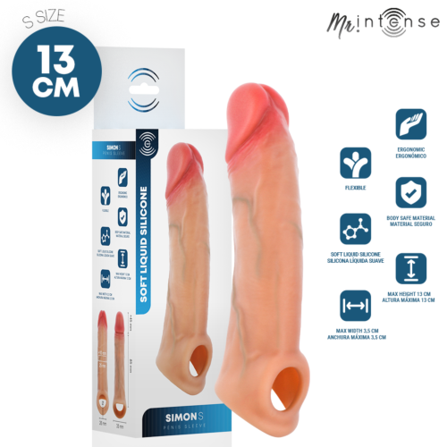 Fundás pénisz MR. INTENSE Simon S 13 cm - Ø 4 cm