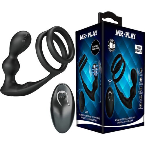Anális Plug MR PLAY távirányítós péniszgyűrűvel