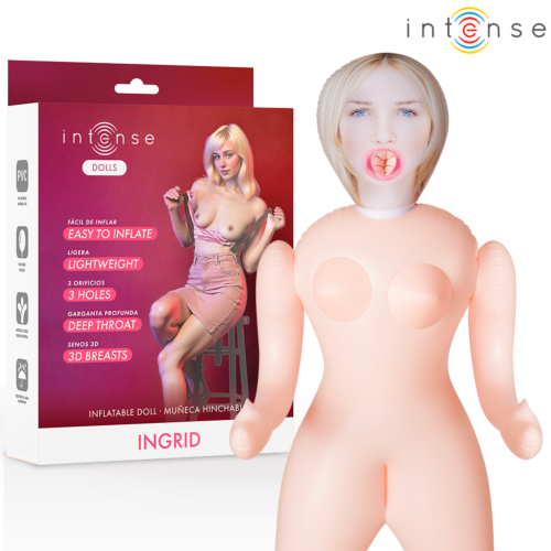 Hinchable bábú INTENSE DOLLS INGRID három nyílással