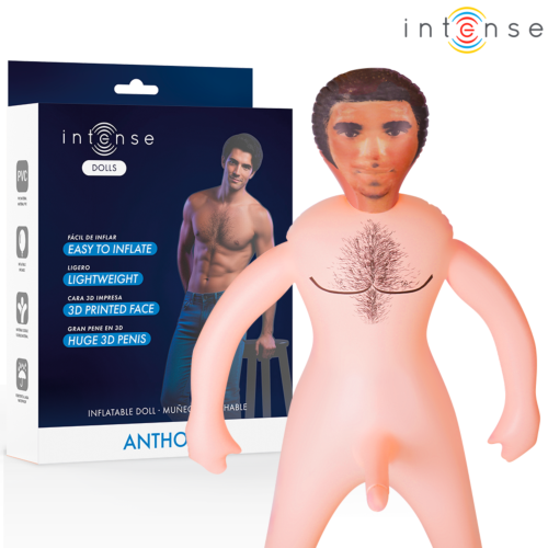 Hincható baba INTENSE BODIES & MASTURBATORS ANTHONY 3D pénisszel