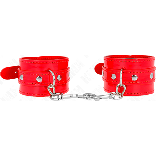 Kézbilincs KINK SHINY HAND CUFFS RED állítható