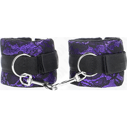 Kézi bilincs KINK WRIST RESTRAINT - Rövid bársonyos csipke