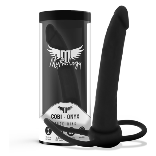Anális Dildó MYTHOLOGY COBI ONYX | Kétirányú kényeztetés