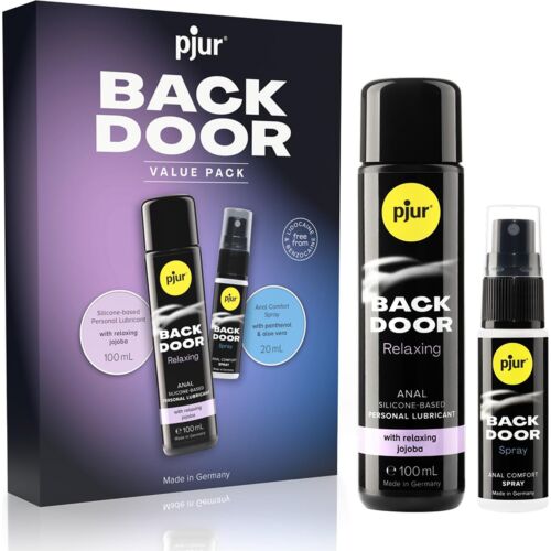 Síkosító és spray Pjur BACK DOOR Value Pack anális élvezetekhez