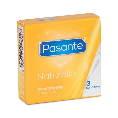 Kondom PASANTE Naturelle 3 db / Természetes érzés