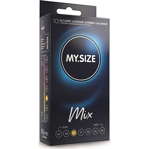 Kondom MY SIZE MIX 53 MM - 10 darab széles választékban
