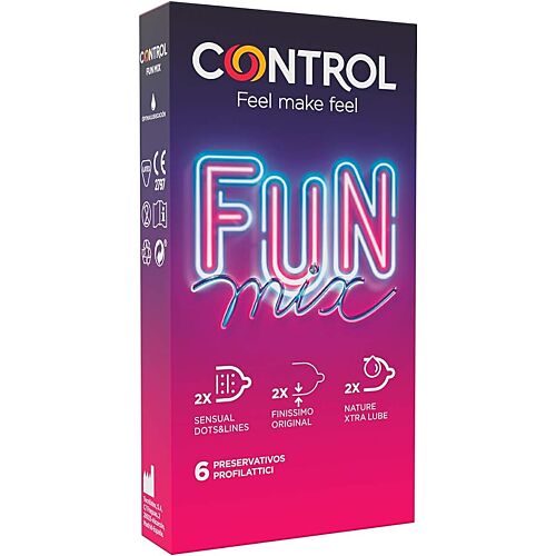 Kondom Control Feel Fun Mix - 6 darab