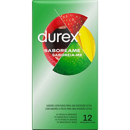 Óvszer Durex Sabor?ame 12 db gyümölcs ízben