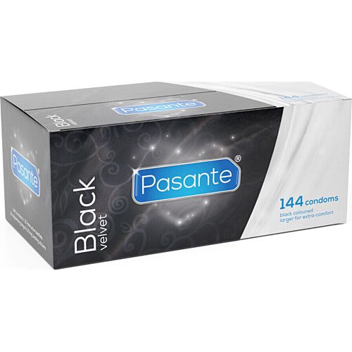 Óvszer PASANTE Black Velvet 144 db-os csomag