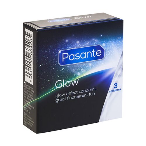 Preservatív PASANTE Glow sötétben világító