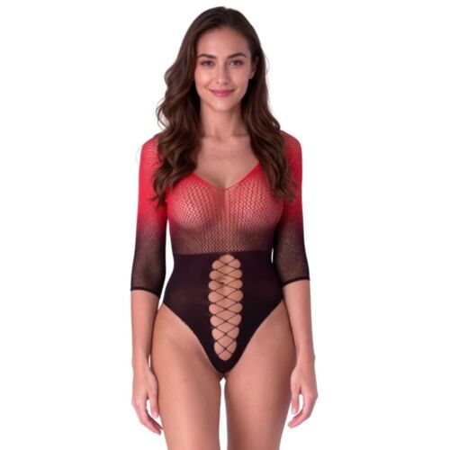 Bodystocking PASSION BS118 3/4-es ujjakkal