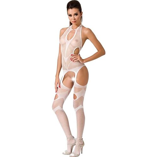 Bodystocking PASSION WOMAN BS053 nyitott lágy résszel