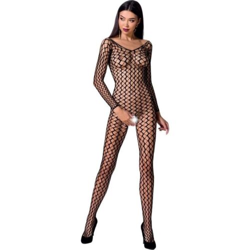 Bodystocking Passion BS068 | Fekete áttetsző dizájn