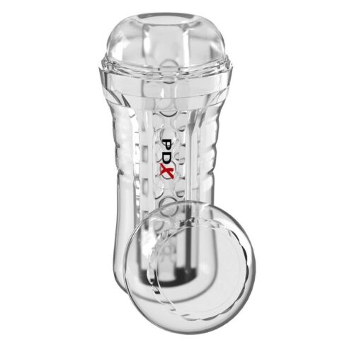 Masturbátor PDX ELITE VIEWTUBE PLUS átlátszó dizájnnal