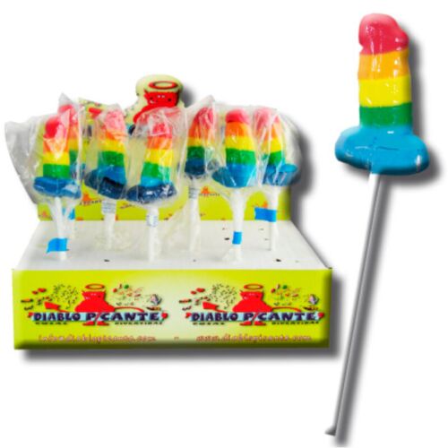 Vicces édesség PRIDE GUMMY LOLLIPOP PENIS
