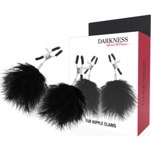 Pezoneras DARKNESS SENSATIONS állítható pompomokkal
