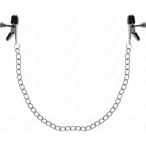 Pezonak csipesz KINK FLAT CHAIN NIPPLE CLAMPS SILVER