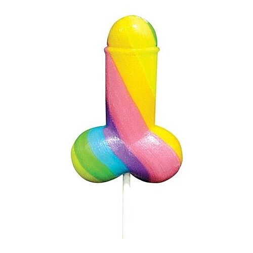Sütemény PRIDE Rainbow Cock LGBT Lollipop