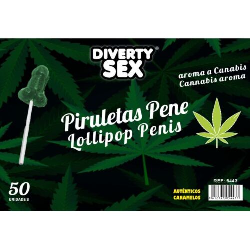 Cukorka DIABLO GOLOSO 50 Pénisz alakú lollipop