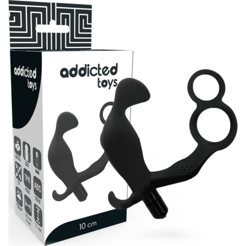 BDSM Anális Plug ADDICTED TOYS Dupla Péniszgyűrűvel