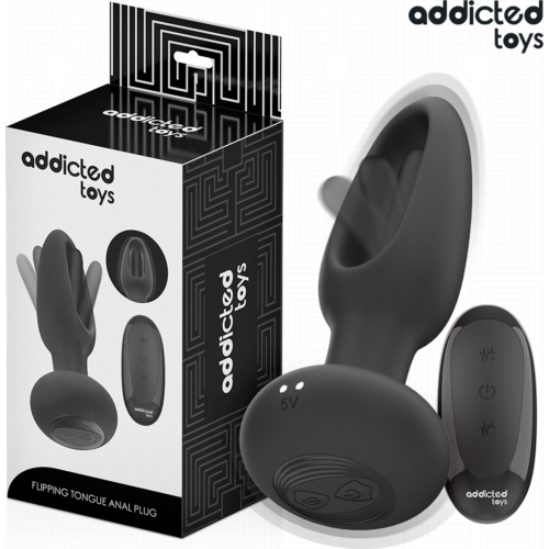 Vibrátor ADDICTED TOYS - Vibráló nyelv és távirányító
