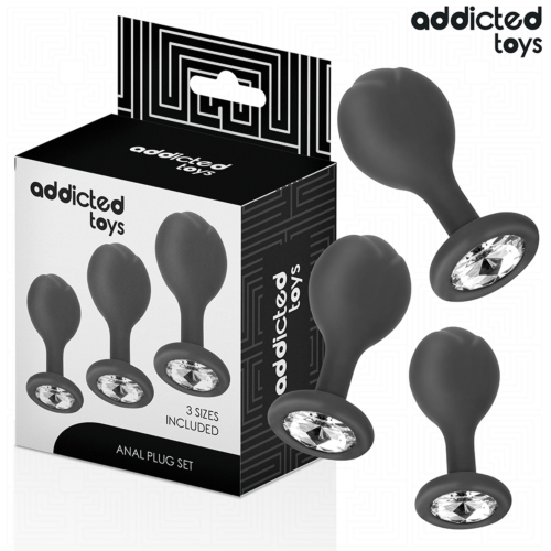 Anális Plug Szett ADDICTED TOYS - 3 db gömb alakú