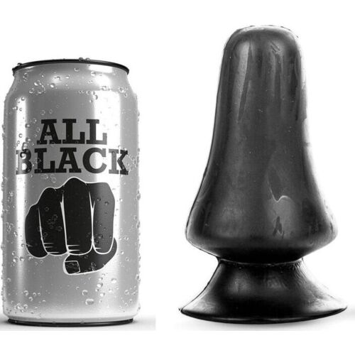 BDSM Anális Plug ALL BLACK 12 CM - Kicsi, de erőteljes