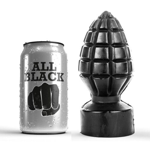 Anális plug ALL BLACK 14 CM robbanékony élményhez