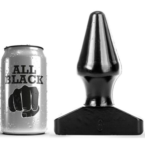 Anális Plug ALL BLACK 15,5 CM - Tágító forma