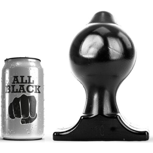 BDSM Anal Plug ALL BLACK 17,5 CM - Puha és rugalmas