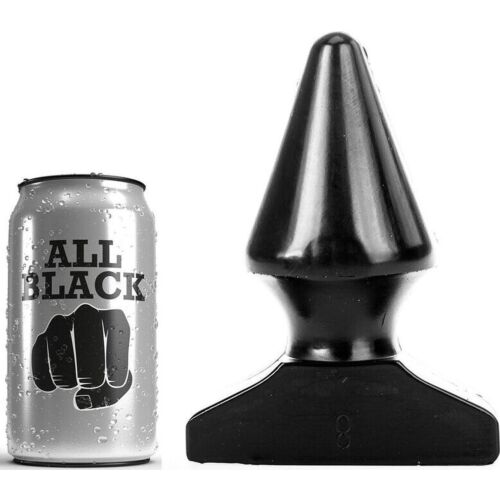 Anális Plug ALL BLACK 17 CM - Kényelmes forma