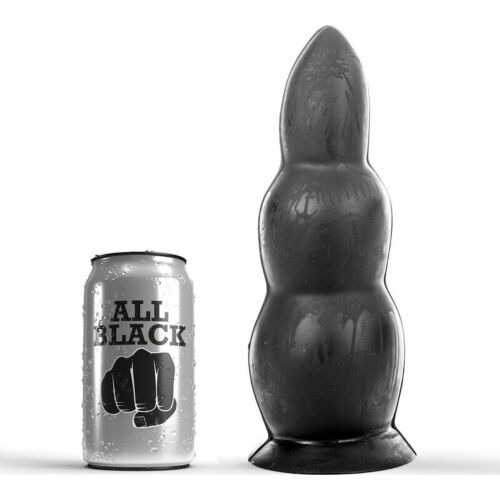 BDSM Plug ALL BLACK 23 CM - Intenzív élmény