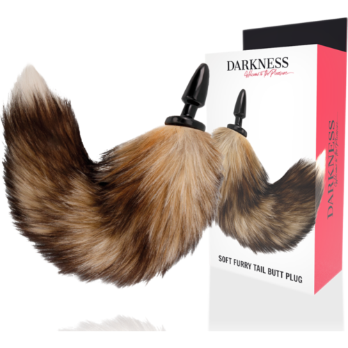 BDSM Anális Plug DARKNESS 10 cm | Természetes farokkal