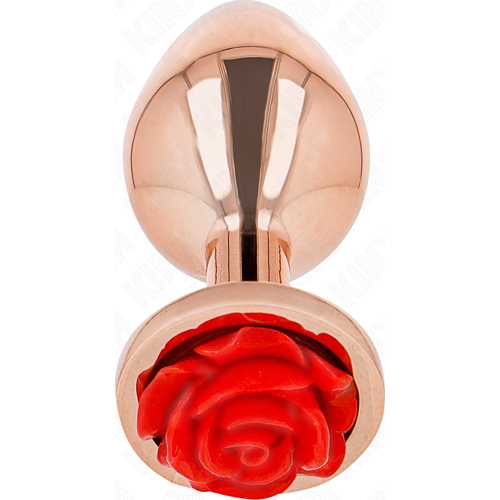 BDSM Anális Plug KINK PLEASURE PLUGS Rózsa díszítéssel