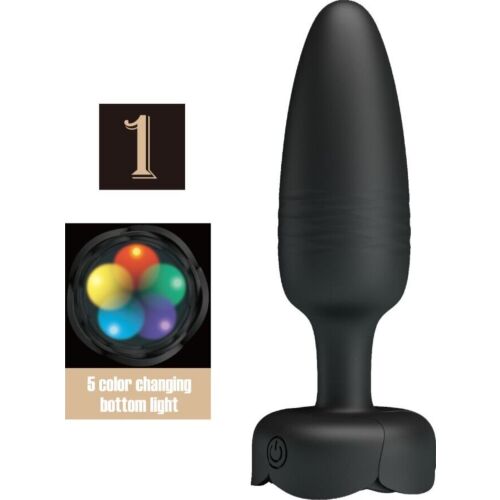 Anális dugó PRETTY LOVE TARION LED világítással 12.5 cm