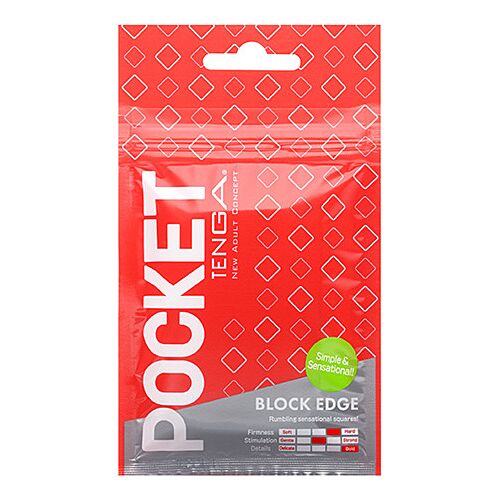 Masturbátor Tenga Pocket Block Edge kompakt kivitel