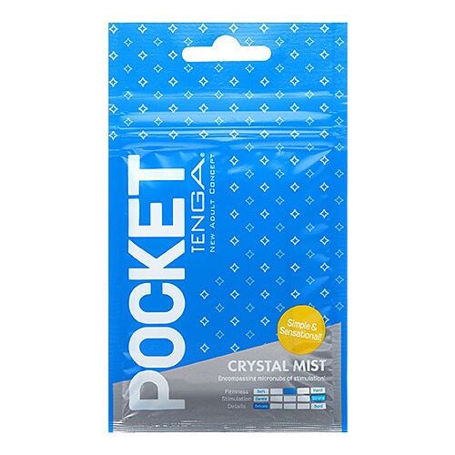 Masturbátor Tenga Pocket Crystal Mist intenzív textúrákkal