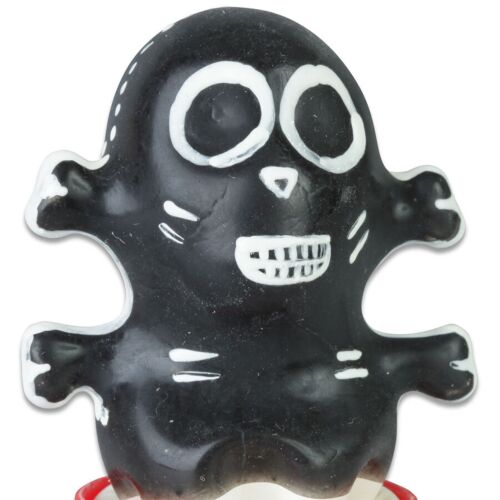 Vicces óvszer CONDOMERIE Skull Black Kézzel festett