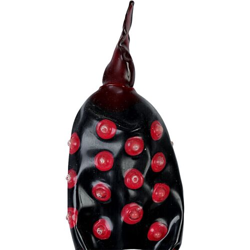 Vicces óvszer CONDOMERIE Black Fakir XL - Kézzel festett
