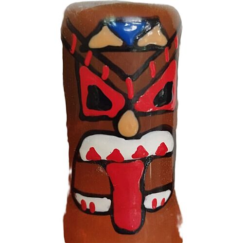 Vicces kondom CONDOMERIE TIKI TOTEM-01 kézzel festett